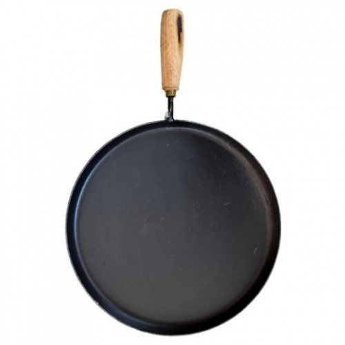 Iron Pan - Dosa / Chapati Pan with Wooden Handle